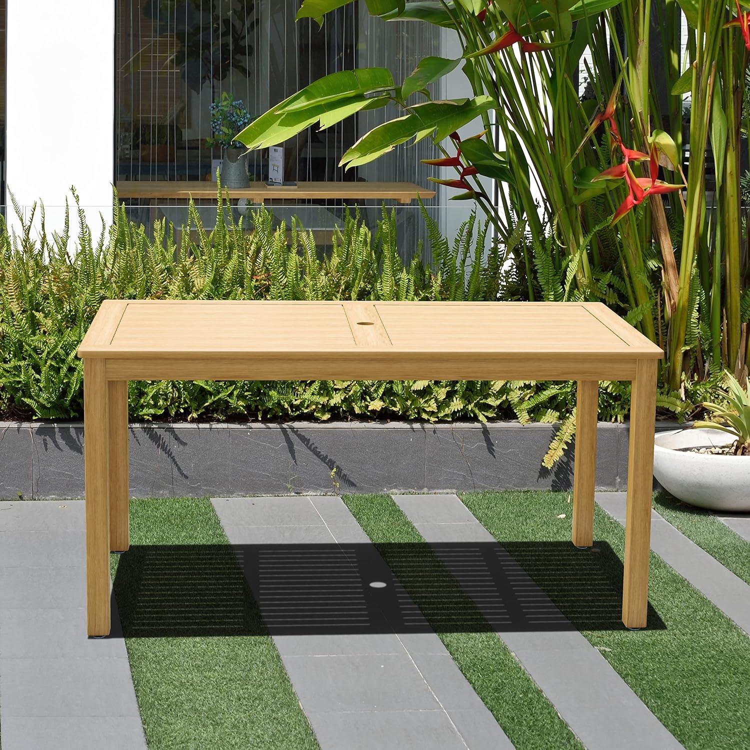 Transforming Our Backyard with Urban Elements' Stylish Teak Patio Set