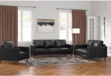 Transforming Our Space Modern Comfort With A Leather Living Set