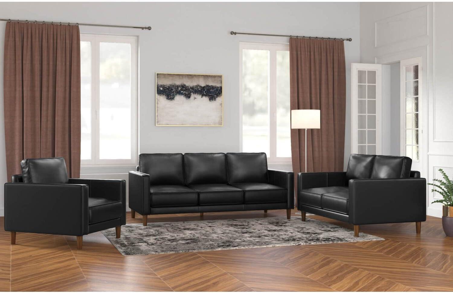 Transforming Our Space Modern Comfort With A Leather Living Set