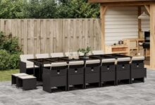 Transforming Outdoor Dining With A Chic 17 Piece Rattan Set