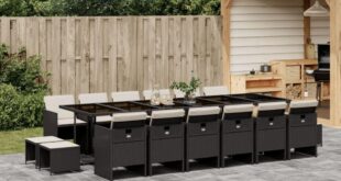 Transforming Outdoor Dining With A Chic 17 Piece Rattan Set