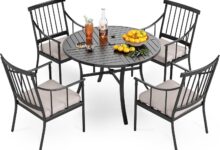 Transforming Outdoor Spaces The Phi Villa 5 Piece Dining Set Review