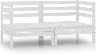 Transforming Outdoor Spaces With A Modular White Pine Wood Sofa Set
