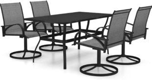 Transforming Outdoor Spaces With A Stylish 5 Piece Metal Patio Set
