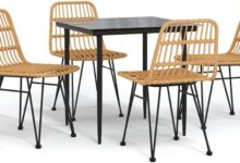 Transforming Outdoor Spaces With The Vidaxl 5 Piece Patio Set