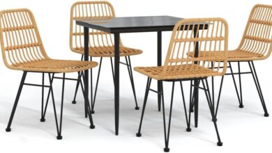 Transforming Outdoor Spaces With The Vidaxl 5 Piece Patio Set