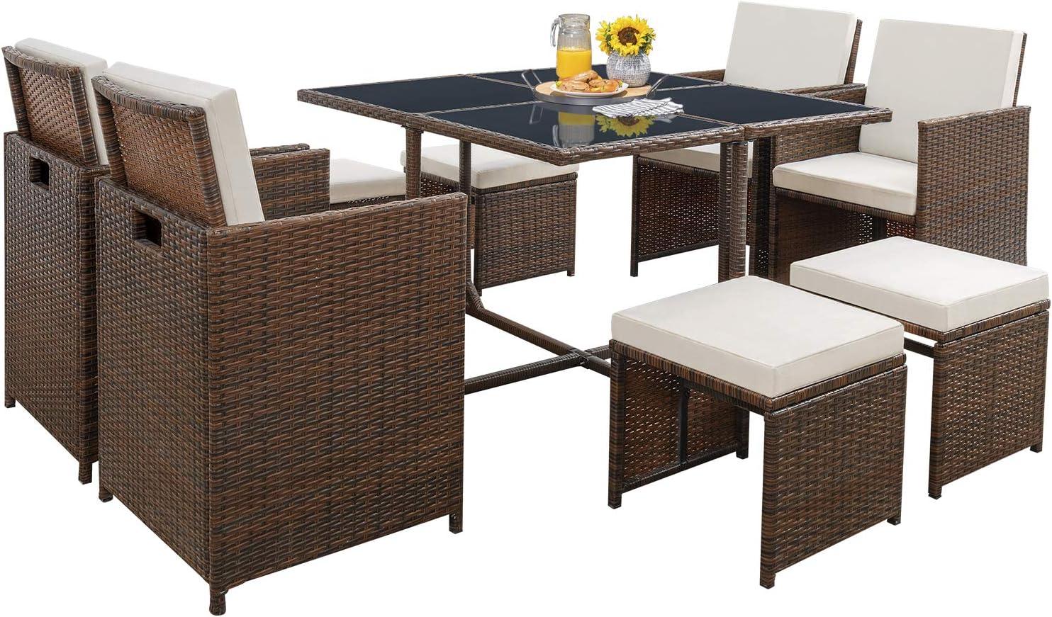 Transforming Outdoor Spaces With Tuoze Stylish Rattan Set