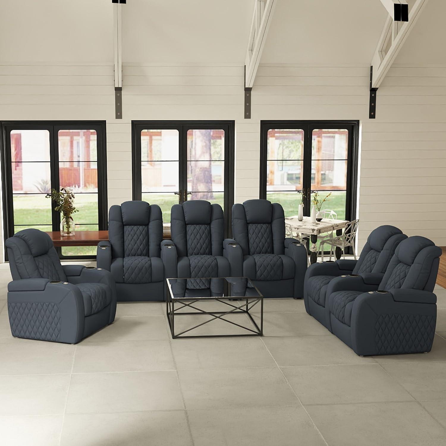 Unwinding In Style Exploring A Versatile Leather Recliner Set