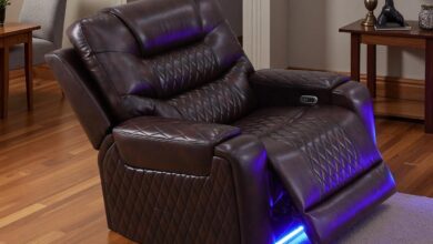 Unwinding In Style Exploring The Ainehome Led Recliner Sofa Set