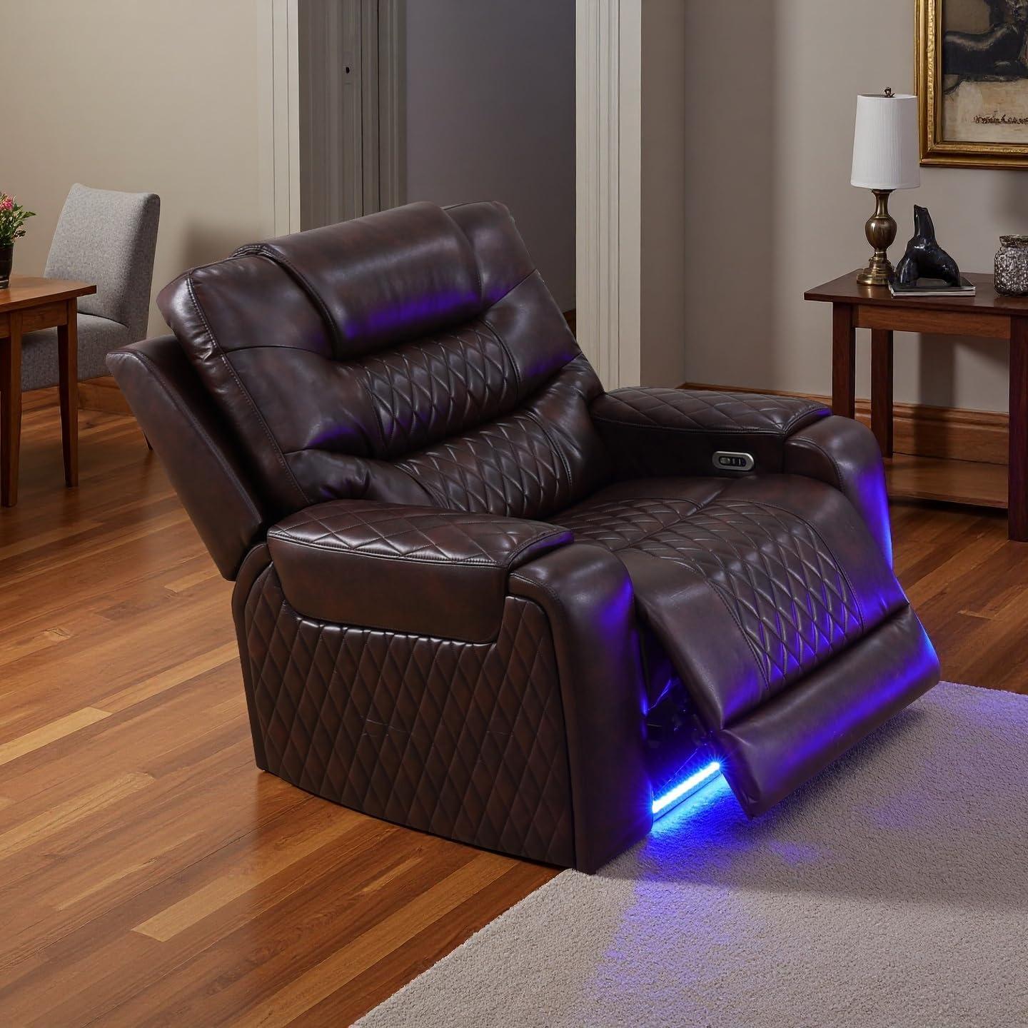 Unwinding In Style Exploring The Ainehome Led Recliner Sofa Set