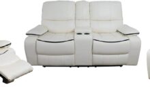 Unwinding In Style Exploring The Ivory White Reclining Set