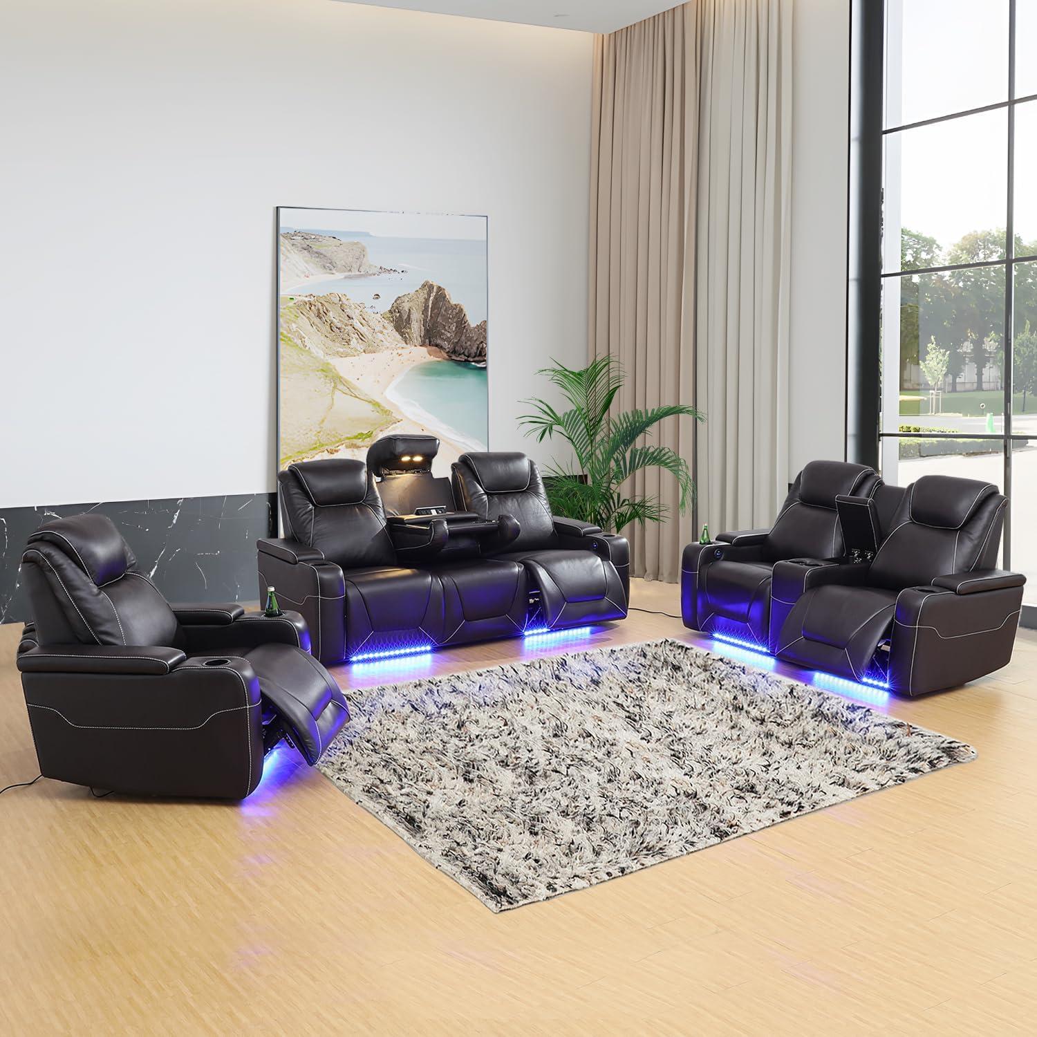 Unwinding In Style Exploring The Leather Power Recliner Set