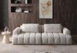 Unwinding In Style Exploring The Plush Comfort Of Modular Teddy Velvet Sofas