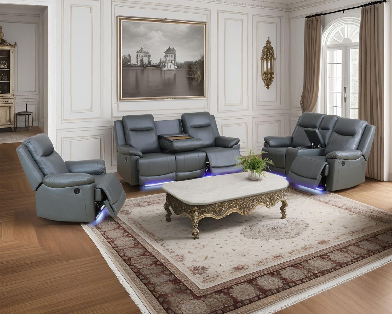 Unwinding Together Comfort And Style In A Recliner Sofa Set