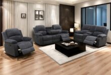 Unwinding Together Exploring The Grey Corduroy Recliner Sofa Set