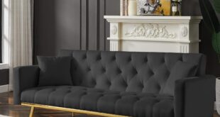 Velvet Futon Sofa Review Stylish Comfort Meets Smart Functionality