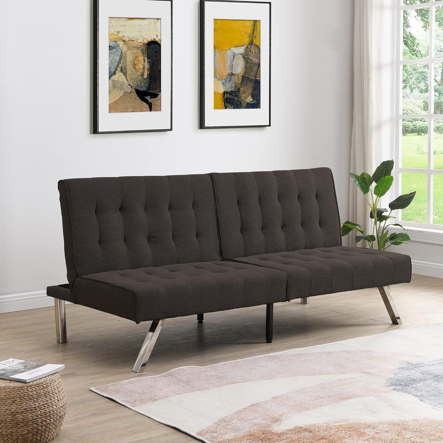 Versatile 681 Espresso Sofa Bed Stylish Comfort For Any Space
