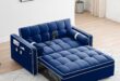 Versatile Velvet Sleeper Sofa Bed With Adjustable Comfort Options