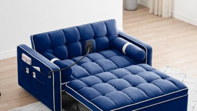 Versatile Velvet Sleeper Sofa Bed With Adjustable Comfort Options