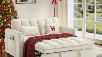 Versatile Velvet Sofa Bed Comfortable Stylish And Space Smart