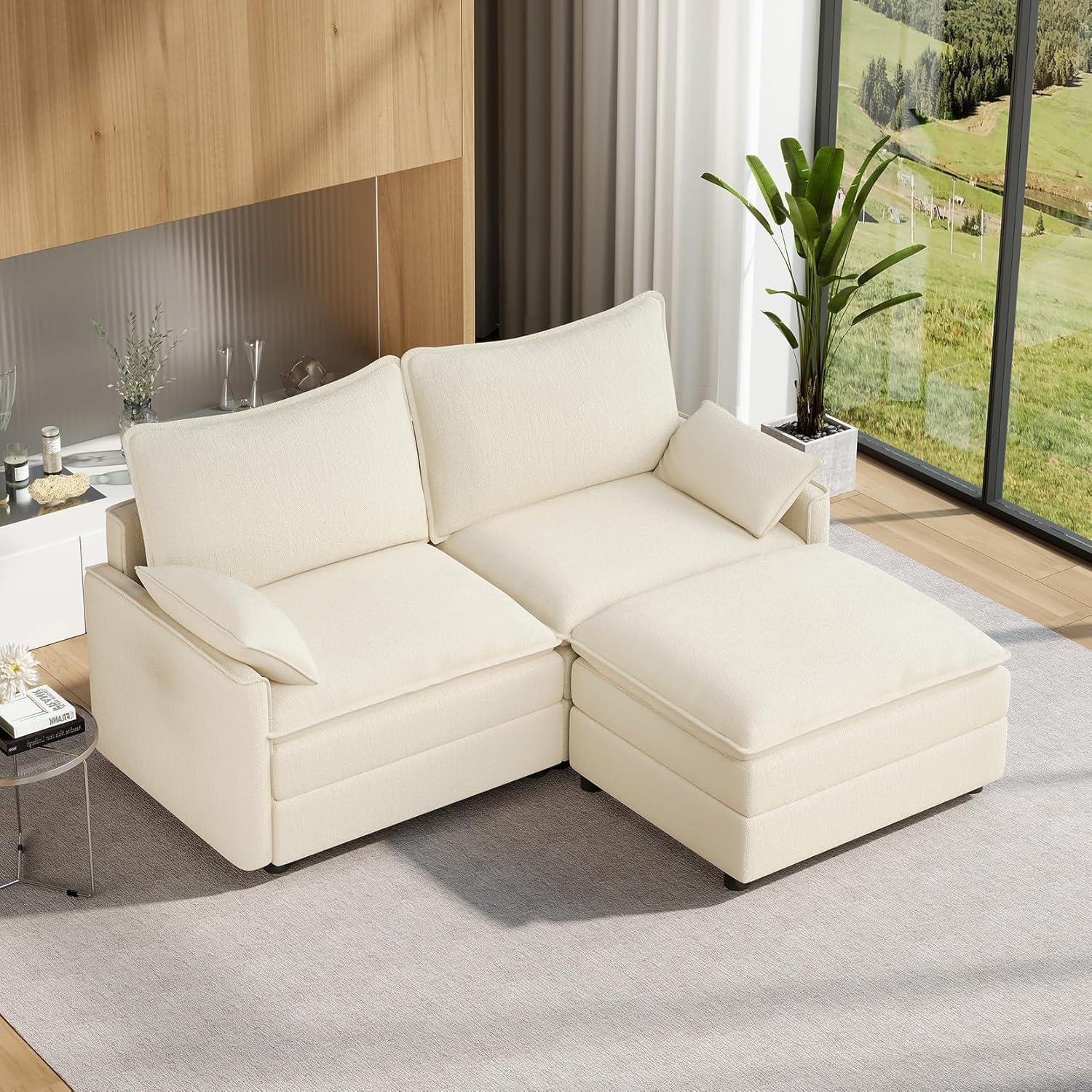 Vesgantti 74 Loveseat Cloud Couch How It Fits Your Space
