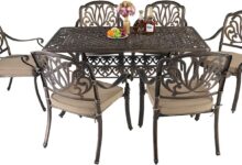 Vingli 7 Piece Outdoor Dining Set Stylish Comfort For Six