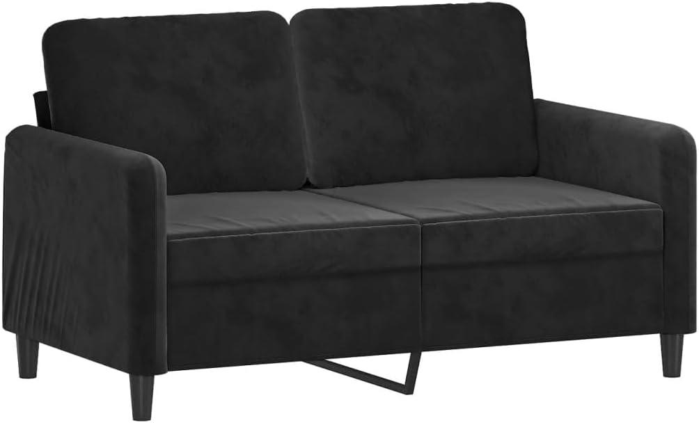 We Review a Black Velvet 5-Seat Sofa for Style & Comfort