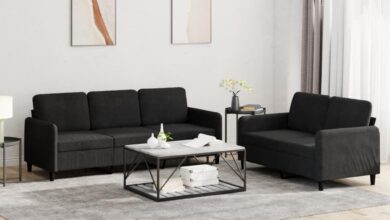 We Review A Black Velvet 5 Seat Sofa For Style Comfort