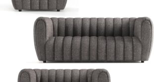 We Review Glam Boucle Sofa Set Channel Tufted Chic