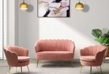 We Review Pink Velvet 3 Piece Sofa With Flower Back