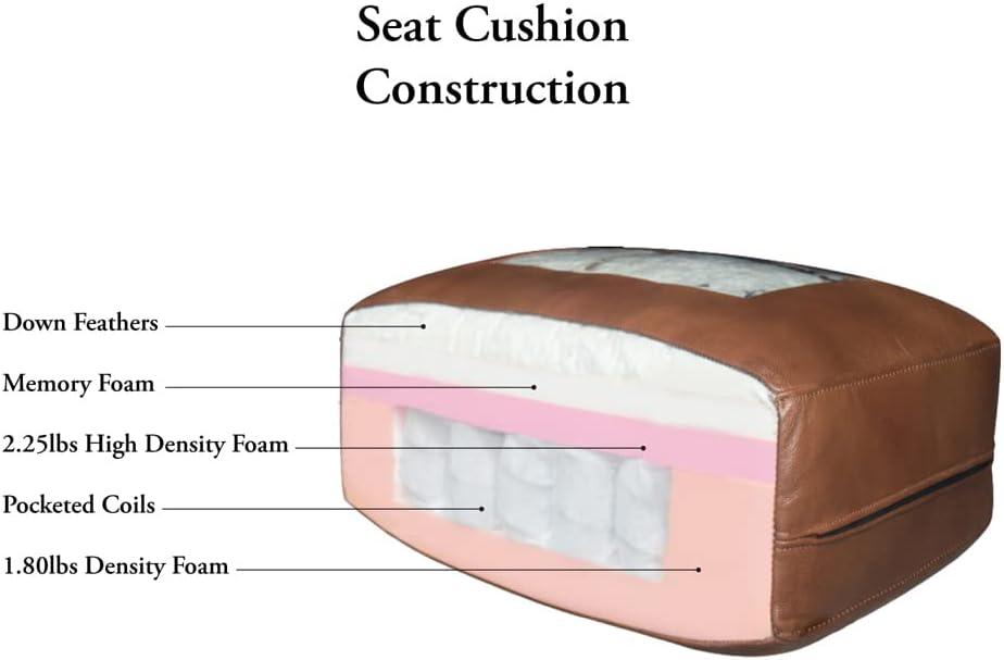 We Sink Into hydeline's Caramel Leather sofa & Loveseat