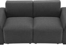 We Test A Cozy Dark Grey Linen Loveseat With Style