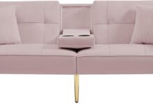 We Tested A Velvet Futon Sleek Convertible Comfort