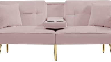 We Tested A Velvet Futon Sleek Convertible Comfort