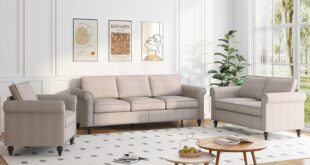 We Tried A Modular Zafly 3 Piece Beige Sofa Set