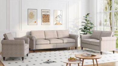 We Tried A Modular Zafly 3 Piece Beige Sofa Set