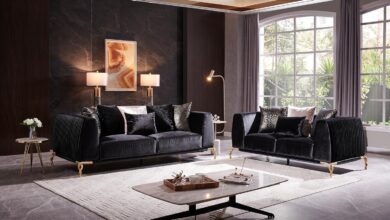 Why We Picked The Shiny Velvet Upholstered Black Set