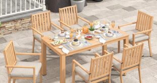 Wisteria Lane Aluminum 7 Piece Patio Set For Your Backyard