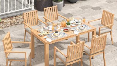 Wisteria Lane Aluminum 7 Piece Patio Set For Your Backyard