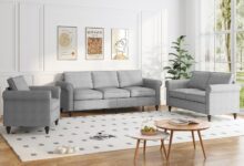 ZAFLY 3-Piece Living Room Sofa Set, fits your space