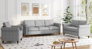 ZAFLY 3-Piece Living Room Sofa Set, fits your space