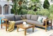 Sunlit Backyard Conversation Around the Merax L-Shaped Sectional