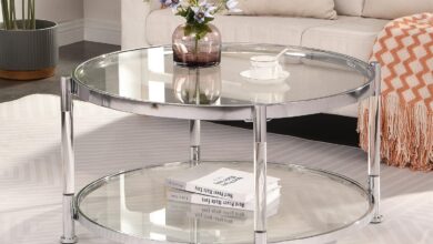 32 Tempered Glass Round Coffee Table In Your Living Room