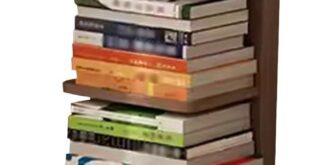 5 Tier Wooden Ladder Bookshelf Fits In Your Narrow Corner