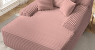 65 Chaise Lounge Chair Roomy Corduroy Seat For Your Nook