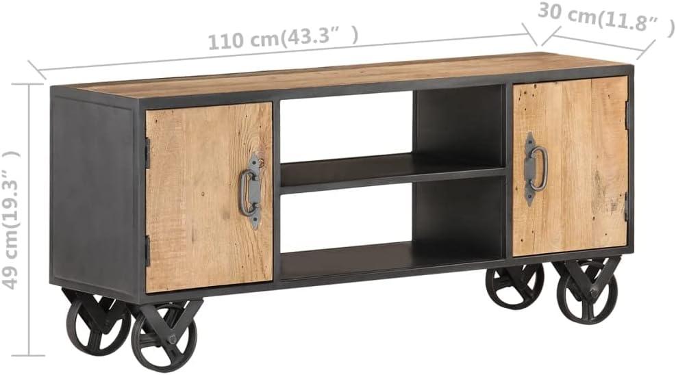 Youuihom TV Stand Industrial Style — fits your ‍room's flow