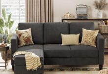 Acurax Convertible Sectional Sofa – fits your small space