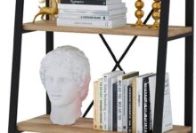 Bon Augure Farmhouse Ladder Shelf Bookcase In Your Entryway