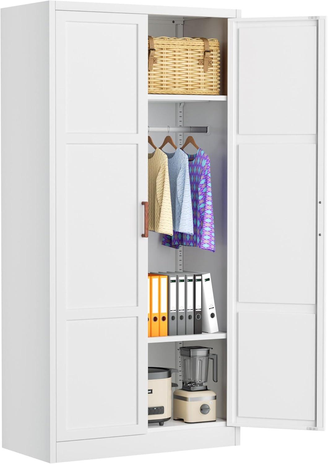 Bonusall Metal Wardrobe Cabinet 70 A Closet For Your Home