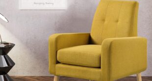 Dazone Accent Chair A Compact Mustard Seat For Your Nook